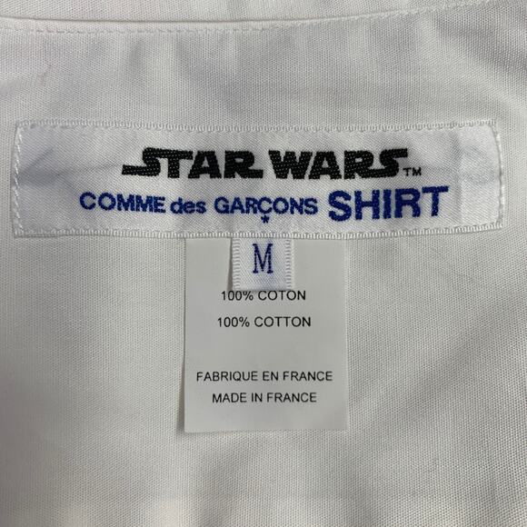 M Star Wars White Multi Color Print Cotton Long Sleeve Shirt - Picture 5 of 6